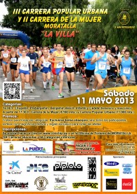 Cartel III Carrera Popular urbana y II carrera de la Mujer