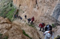 Senderistas durante el recorrido