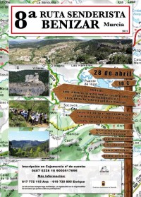 el frío, la lluvia y la nieve, no impidieron que se celebrase la VIII ruta de senderismo en Benizar