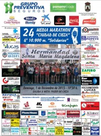 Cartel XXIV media maratón de Cieza