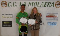 Premiados por el club ciclista la molaera a su entrega por mantener los valores de  la bicicleta de montaña.