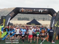 Momento de la salida en la prueba de los Donceles de Agramón. La salida corresponde a la prueba larga de 28 km.