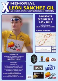 Cartel anunciador del memorial León Sánchez Gil