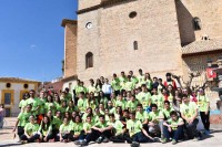 Todos los niños que participaron en la I Carrera de Orientación Urbana de Moratalla