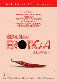 La Semana Erótica de Bullas combina arte, cine y espectáculo de magia con el clásico concurso de pintura y recital erótico