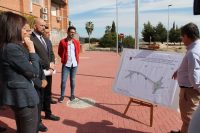 Una nueva rotonda, con forma de lágrima, mejorará el tráfico y la seguridad de los vecinos en la carretera de La Copa que conecta con el centro de Bullas y con la Autovía del Noroeste