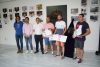 Los ganadores del concurso Fotorrally con los concejales