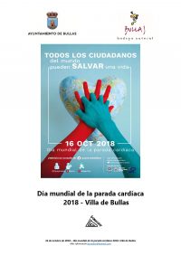 Cartel Día mundial de la parada cardíaca 2018