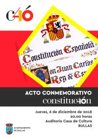 Bullas celebra los 40 años de la Constitución con un acto conmemorativo