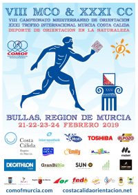 Bullas acoge el XXXI Trofeo Internacional de Orientación Costa Cálida y el VIII Campeonato Mediterráneo de Orientación
