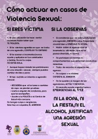 NO a las agresiones y/o abusos sexuales durante las fiestas de San Marcos