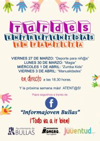 En casa, tardes entretenidas y en familia