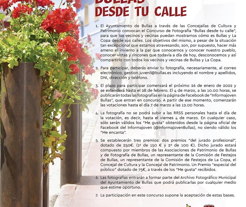Bullas desde tu calle, nuevo concurso de fotografía