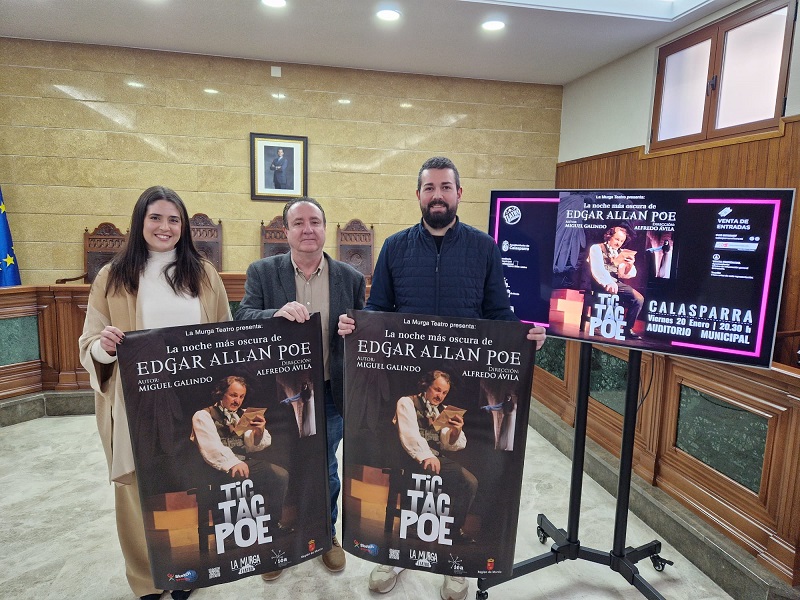 La obra teatral «TIC, TAC,… POE» llegará próximamente a Calasparra