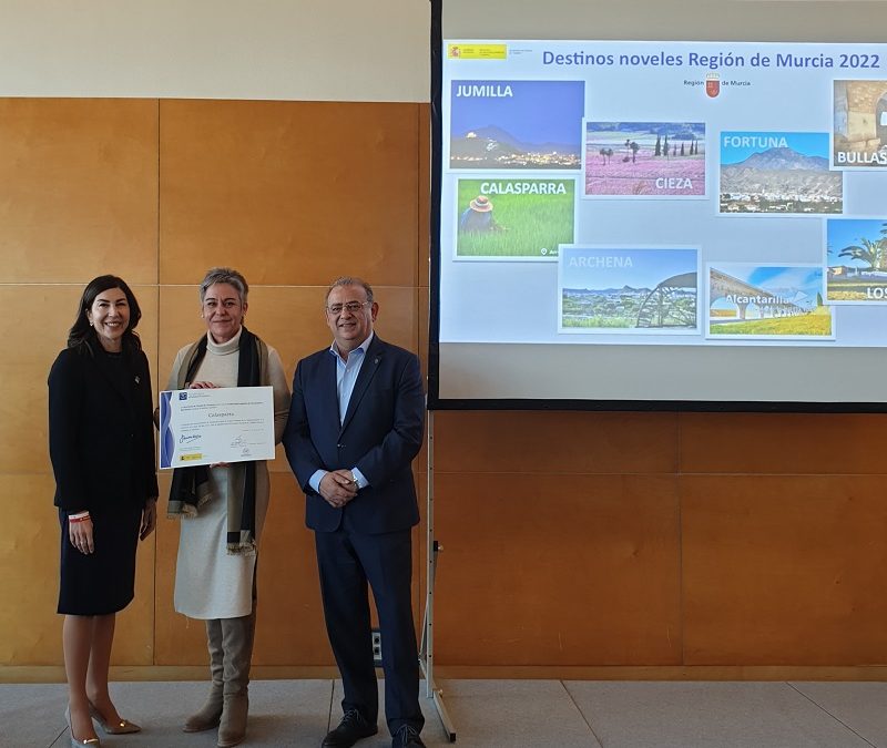 Calasparra es reconocida como destino de calidad turística por el SICTED en FITUR 2023