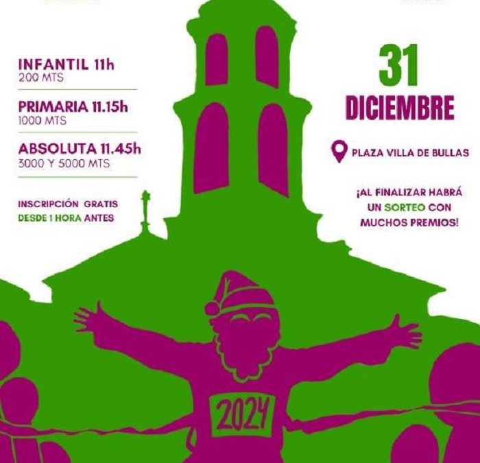 La San Silvestre bullera se correrá en la mañana del domingo