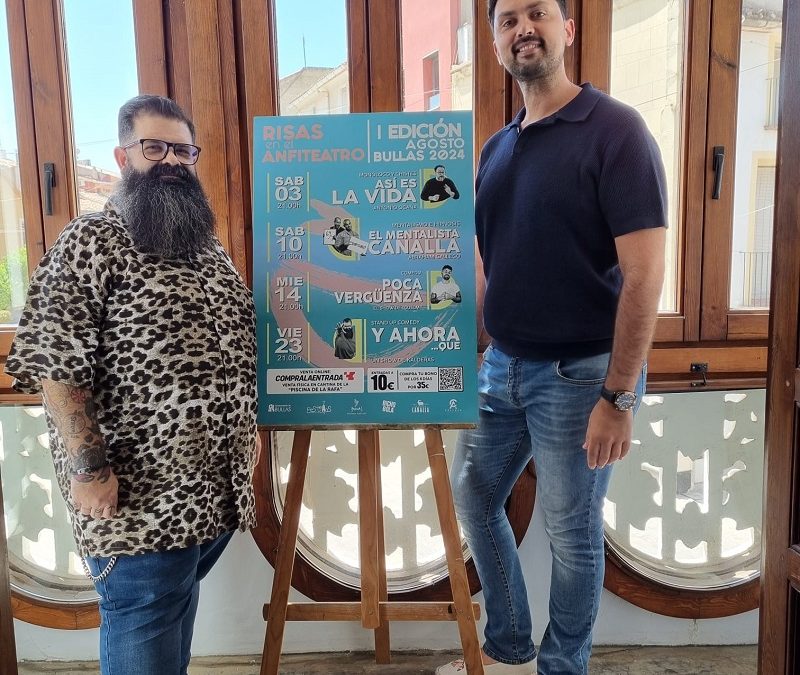 En agosto llega a Bullas, el festival de humor: Risas en el Anfiteatro