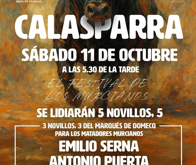 Calasparra programa un festival con toreros murcianos como cierre de temporada