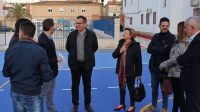 José Rafael Rocamora, acompañado por Diego Conesa, visitan las obras del nuevo Pabellón cofinanciadas por el Gobierno de España y el Ayuntamiento de Cehegín