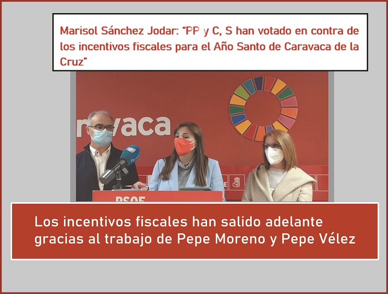 Marisol Sánchez Jodar: “PP y C, S han votado en contra de los incentivos fiscales para el Año Santo de Caravaca de la Cruz”