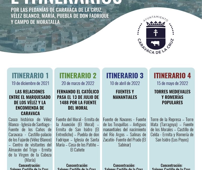 Caravaca lanza nuevos itinerarios guiados por las pedanías y el campo del municipio, que se extienden a territorios vecinos con lazos históricos