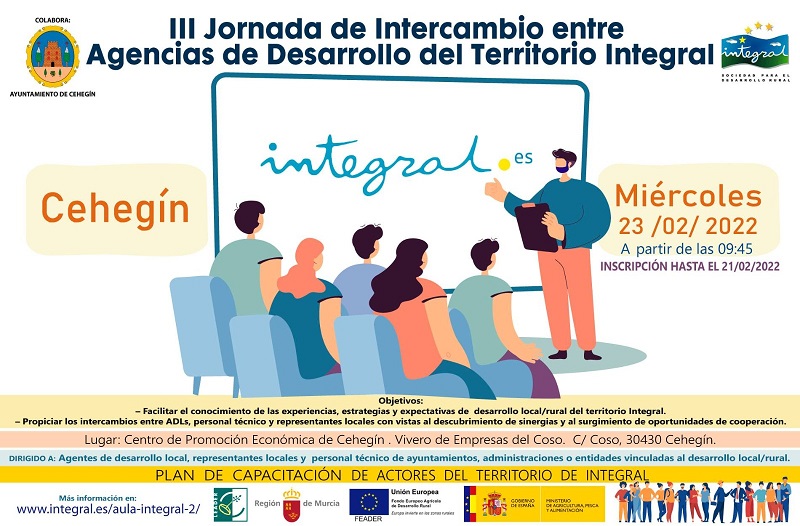 III Jornada de Intercambio entre Agencias de Desarrollo del Territorio de Integral en Cehegín.