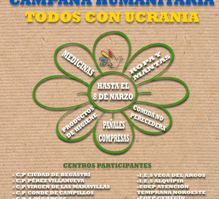 Cehegín se moviliza para recoger ayuda urgente dirigida a Ucrania.