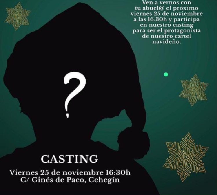 CASTING PARA EL CARTEL DE NAVIDAD DE LA ASOCIACIÓN DE COMERCIO DE CEHEGIN