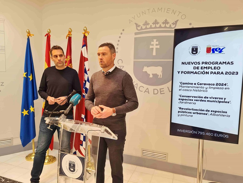 El Ayuntamiento de Caravaca pone en marcha tres nuevos programas de empleo con un presupuesto total cercano a los 800.000 euros