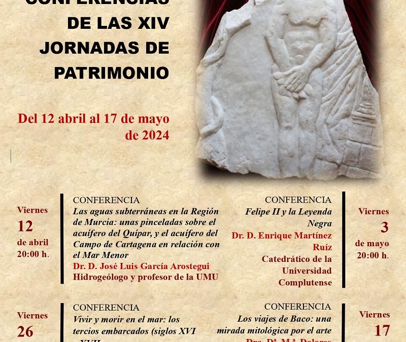 Anunciado el Ciclo de Conferencias de las XIV Jornadas de Patrimonio en Cehegín