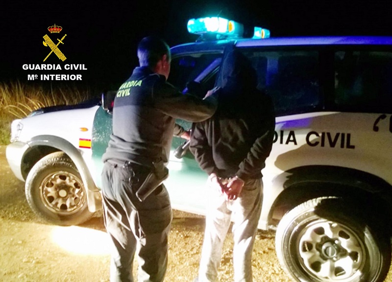 La Guardia Civil detiene a un experimentado delincuente tras robar en una vivienda en Cehegín