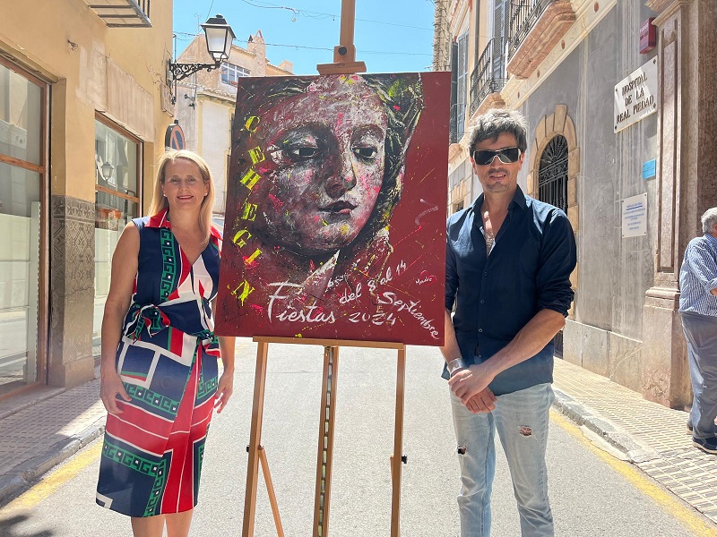 La Virgen de las Maravillas del pintor Manolo Peñalver anuncia las Fiestas Patronales de Cehegín 2024