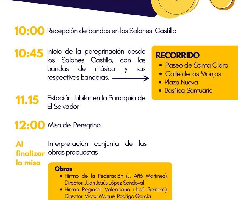 Cambios en el programa del X Día de la Federación de Bandas de la Región de Murcia previsto para este sábado