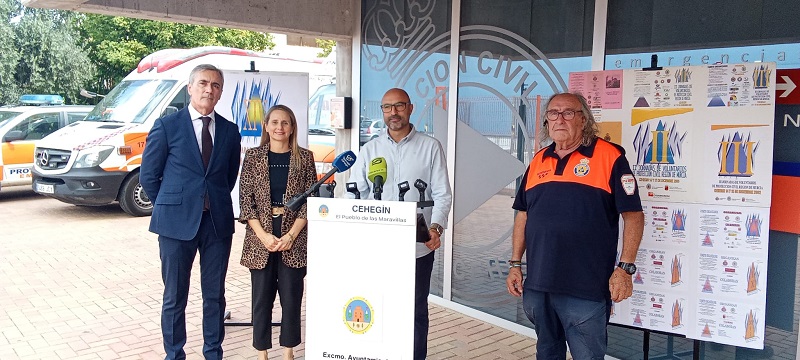 Cehegín acoge las XIV Jornadas de Voluntarios de Protección Civil de la Región de Murcia los próximos 13 y 14 de diciembre