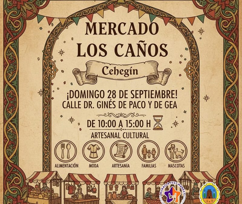 El Mercado Los Caños regresa a Cehegín este domingo con una nueva edición