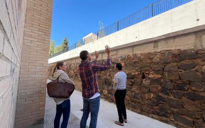 La alcaldesa visita la finalización de las obras de emergencia en el Pabellón Rosendo Berengüí tras los daños causados por las lluvias de marzo