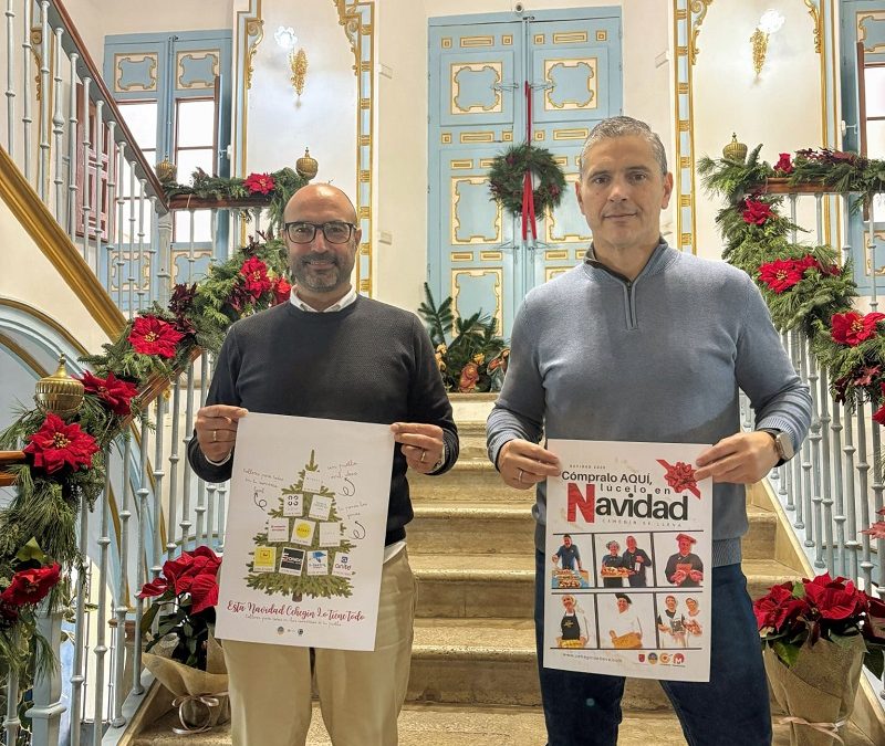 La Asociación de Comerciantes de Cehegín recibe la Navidad con la campaña «Cómpralo aquí y lúcelo en tu mesa»