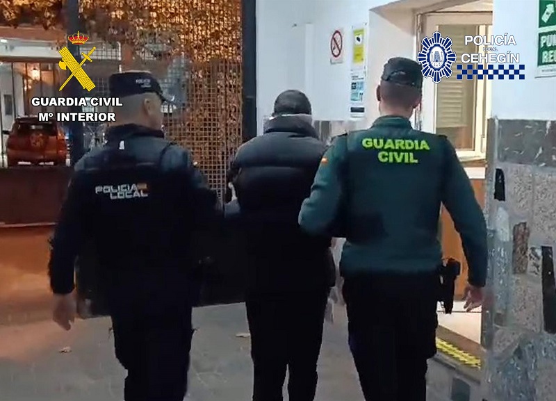 Detenido un experimentado delincuente por varios robos en Cehegín