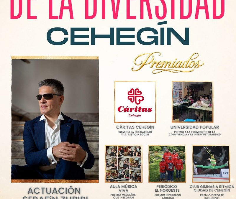 Cehegín celebra la II Gala de la Diversidad reconociendo a entidades y colectivos comprometidos con la inclusión