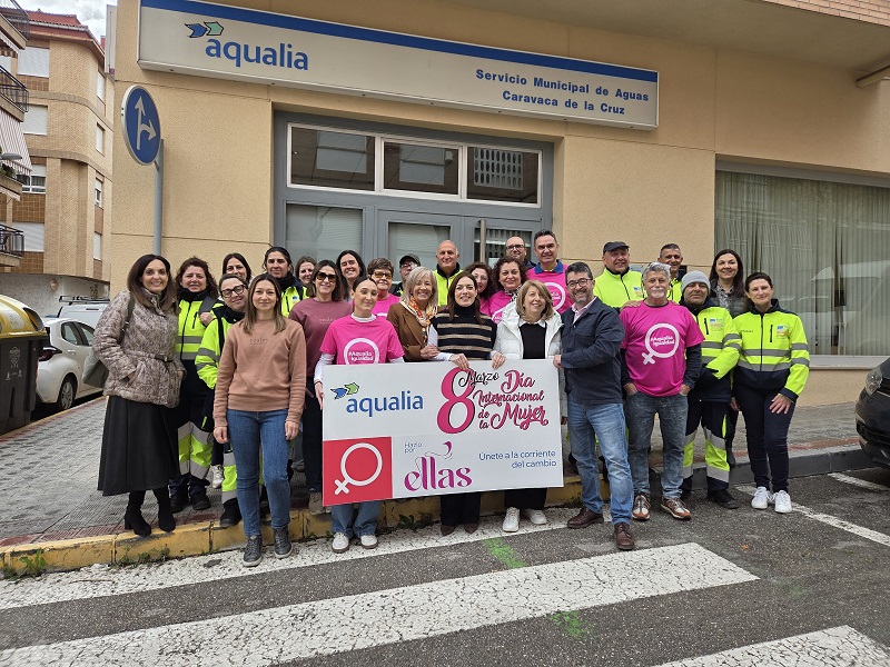 El Ayuntamiento de Caravaca de la Cruz se une a la iniciativa de Aqualia en el Día Internacional de la Mujer