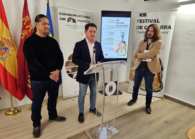 Caravaca celebra del 10 al 13 de marzo la XII edición de su Festival de Guitarra con cuatro conciertos gratuitos