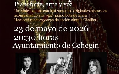 Sonidos del pasado” protagoniza el segundo concierto del ciclo “De la palabra a la música” en el Ayuntamiento de Cehegín